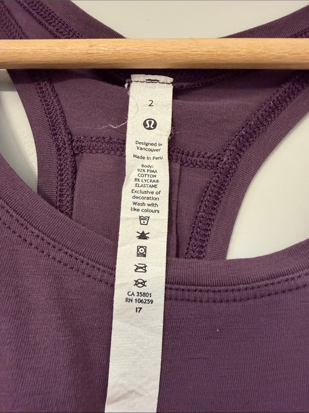 Lululemon Size 2 Racerback Tank - Picture 2 of 4